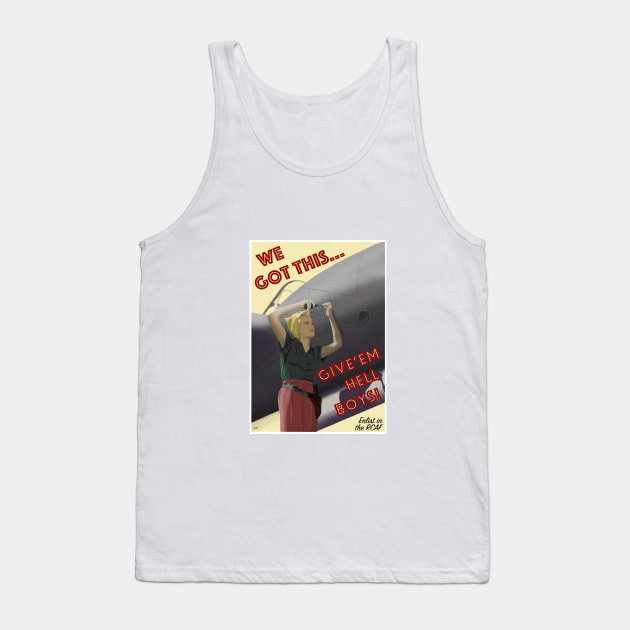 WW2 Poster Tank Top by jaynadian